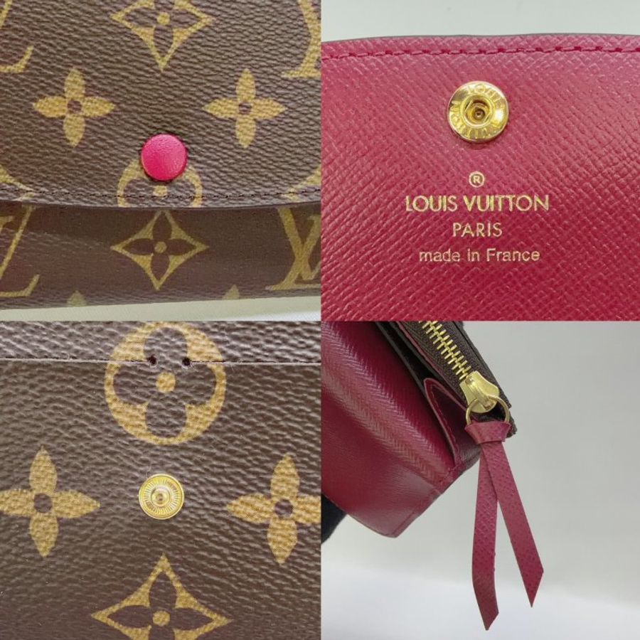 LV Emilie Monogram釦式長夾-6