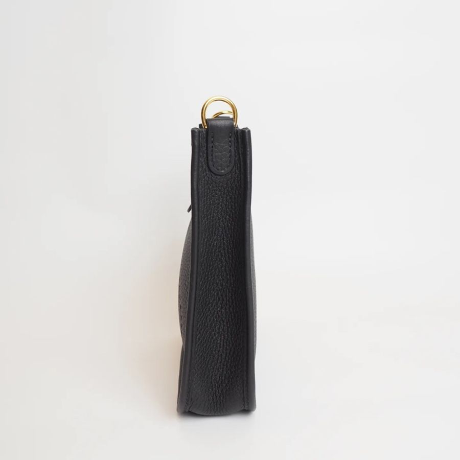 Hermès mini evelyne黑金-9