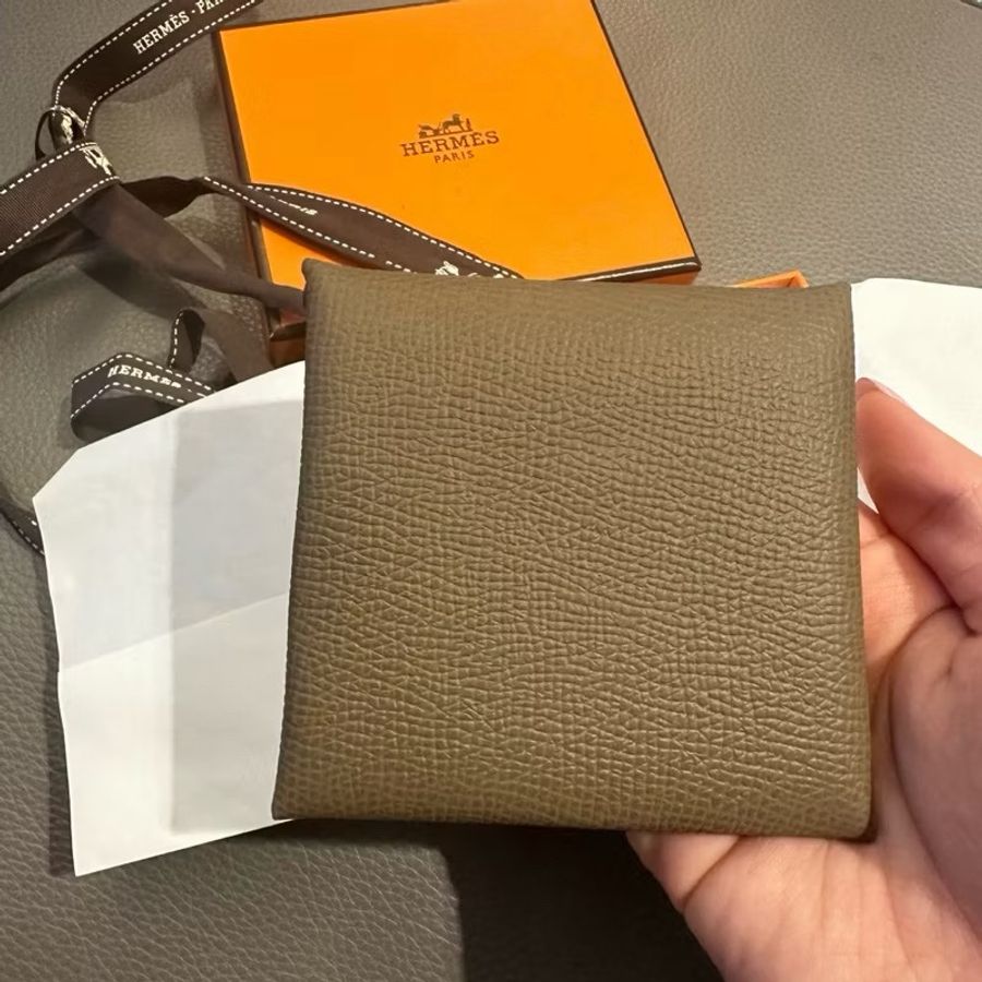 全新✨Hermes 愛馬仕 金剛色 馬場最好入手的小可愛 Bastia零錢包-6