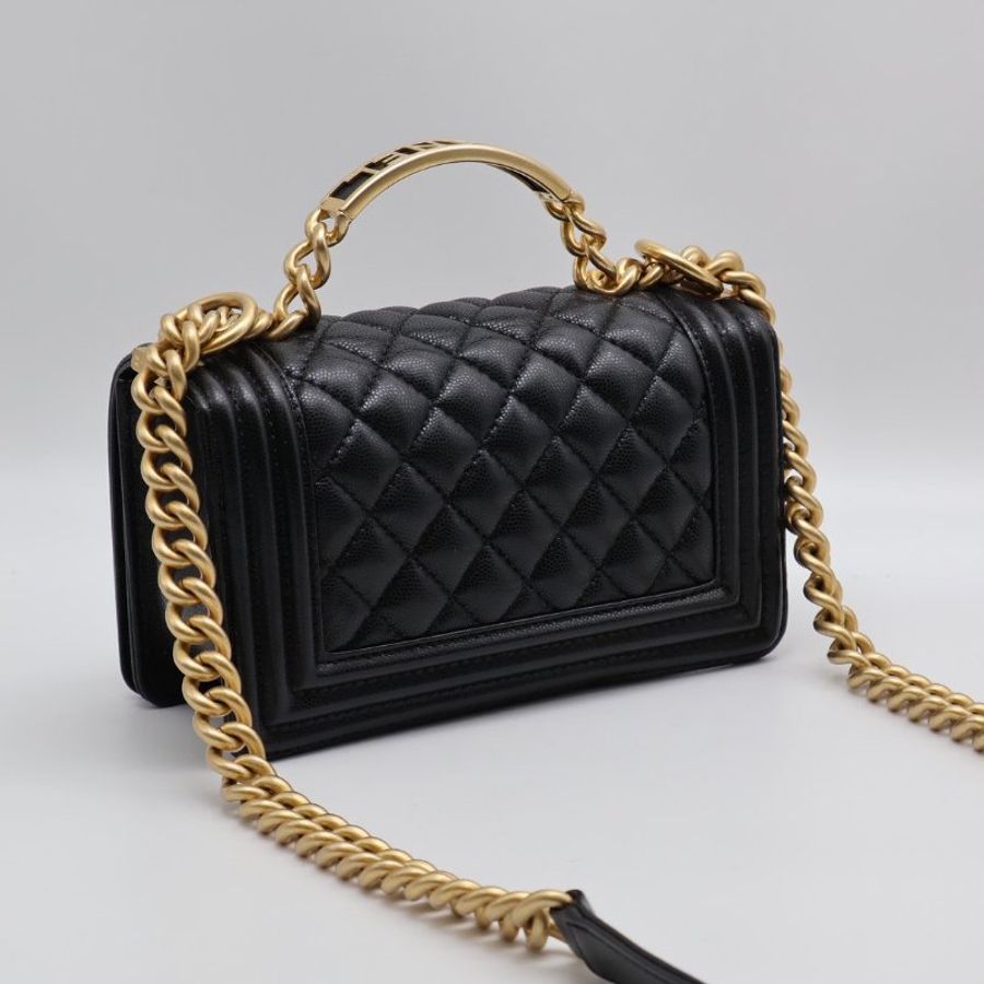 CHANEL 23B Handle boy 20 - 黑金-1