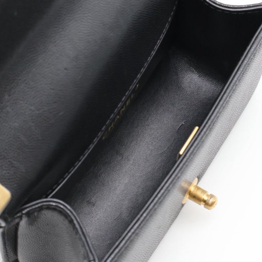 CHANEL 23B Handle boy 20 - 黑金-2