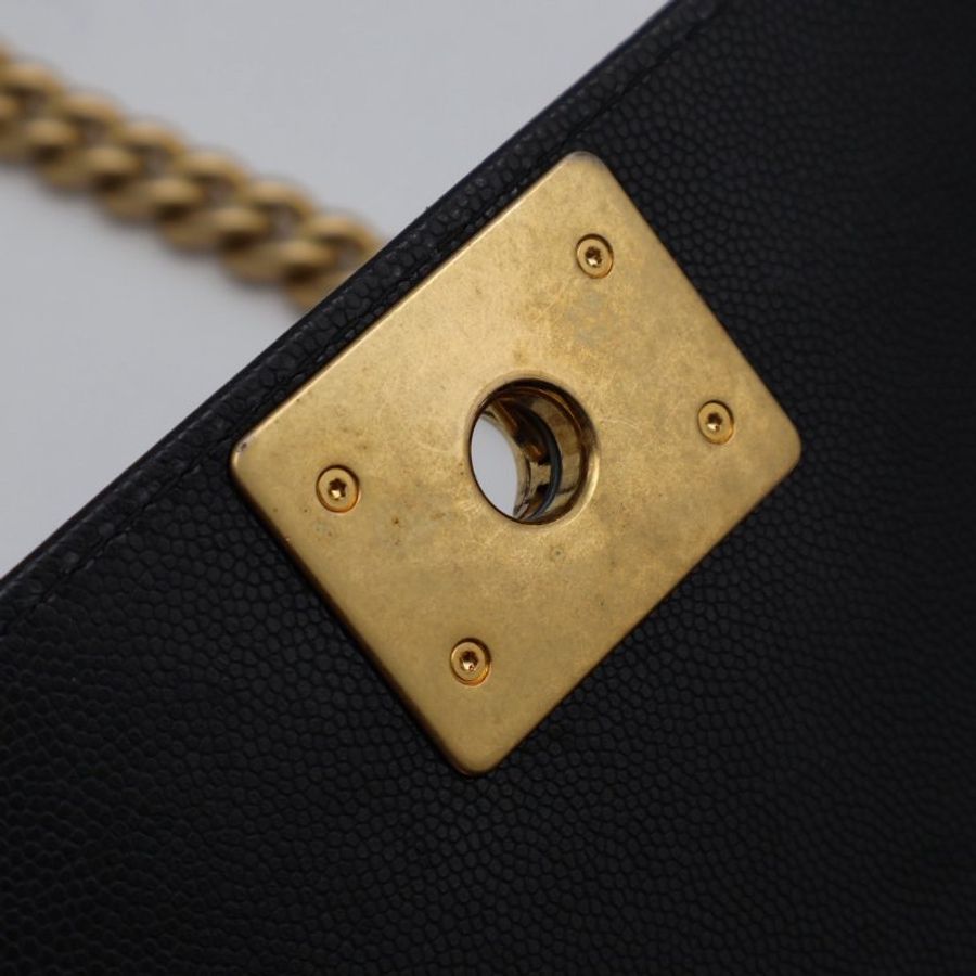 CHANEL 23B Handle boy 20 - 黑金-4