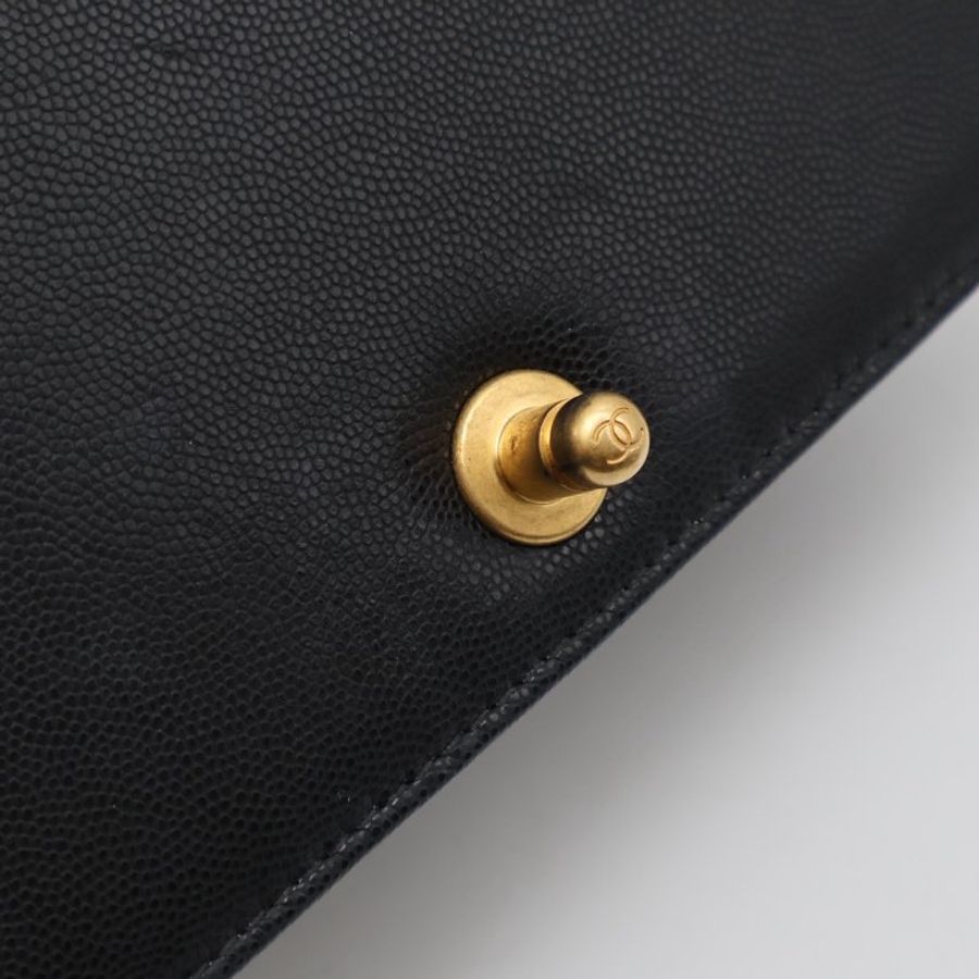 CHANEL 23B Handle boy 20 - 黑金-6