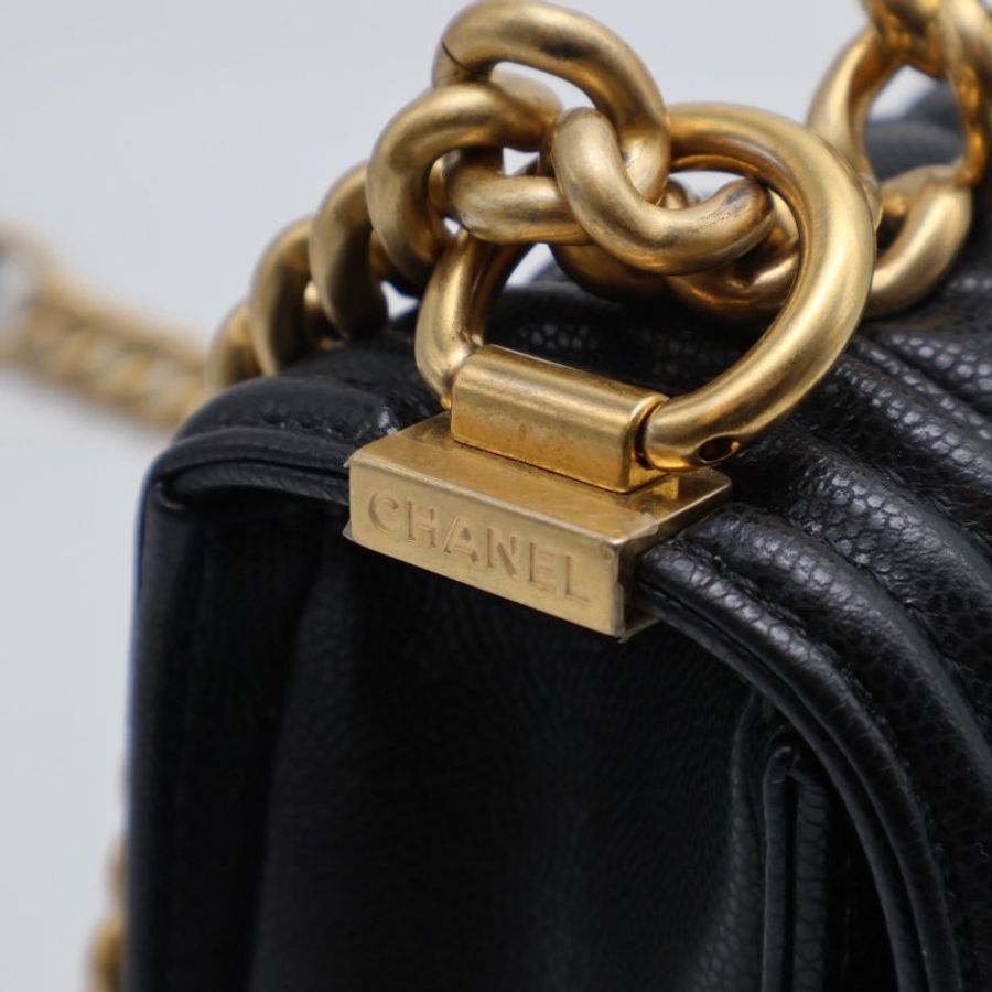 CHANEL 23B Handle boy 20 - 黑金-8