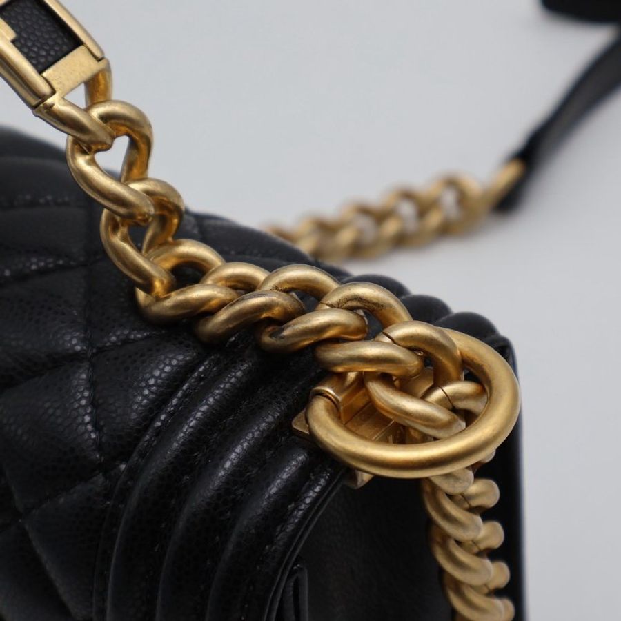 CHANEL 23B Handle boy 20 - 黑金-11