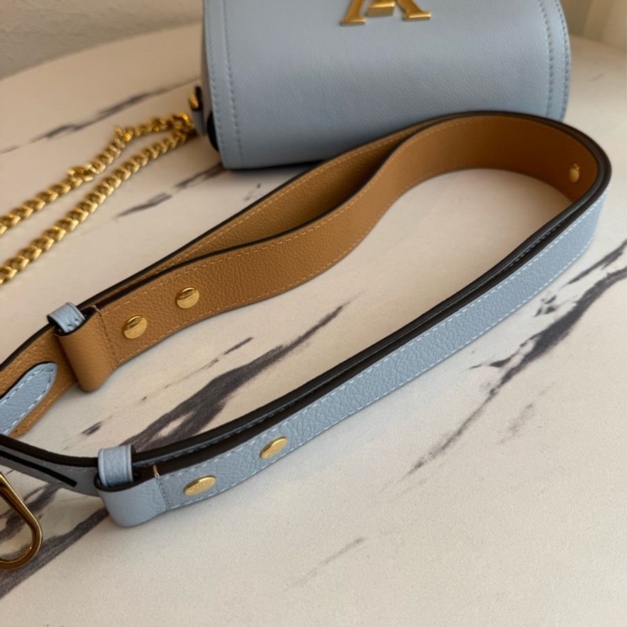 LV Lockme Tender寶寶藍/白皮革雙層兩用包-40