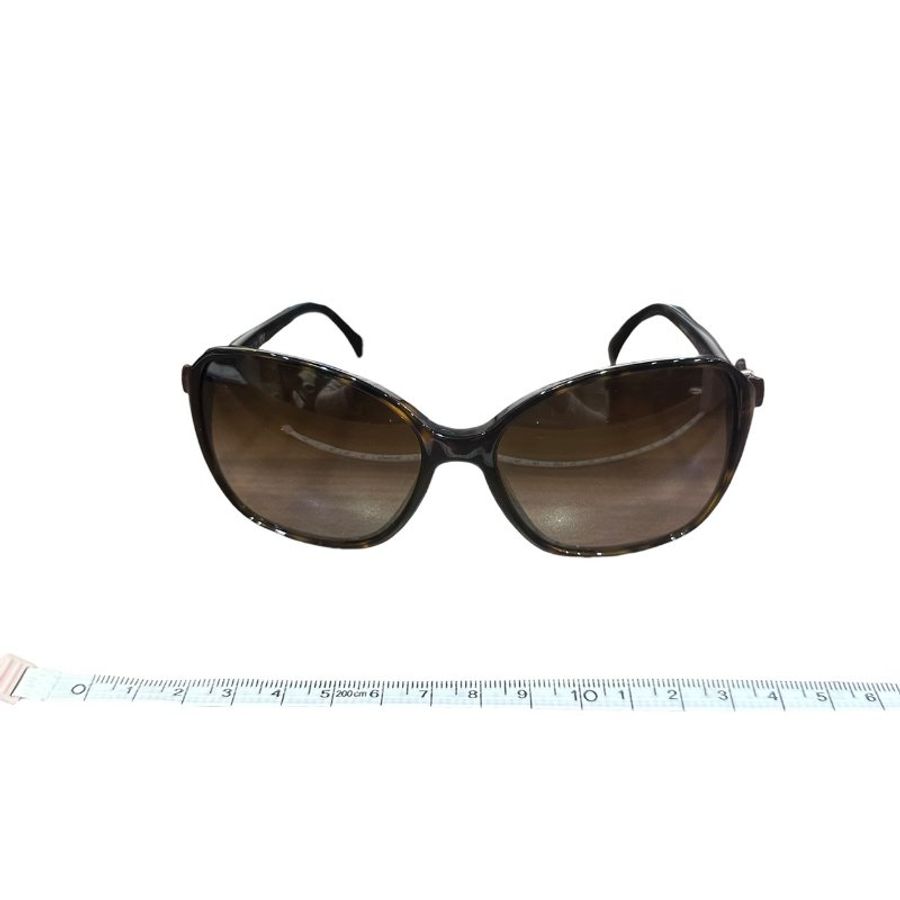 【美收精品】CHANEL咖啡色小蝴蝶結墨鏡 4-837-10
