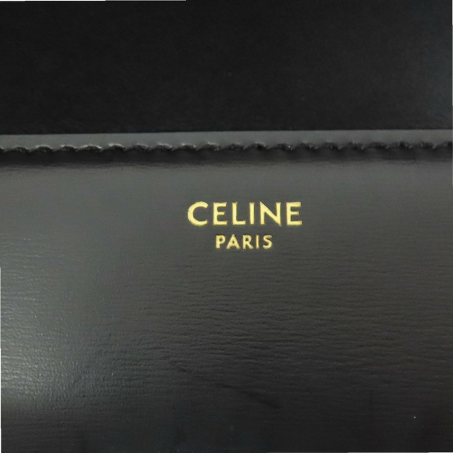 黑色 牛皮 Teen Triomphe 肩背包【CELINE 賽琳】 188423BF4.38NO-8