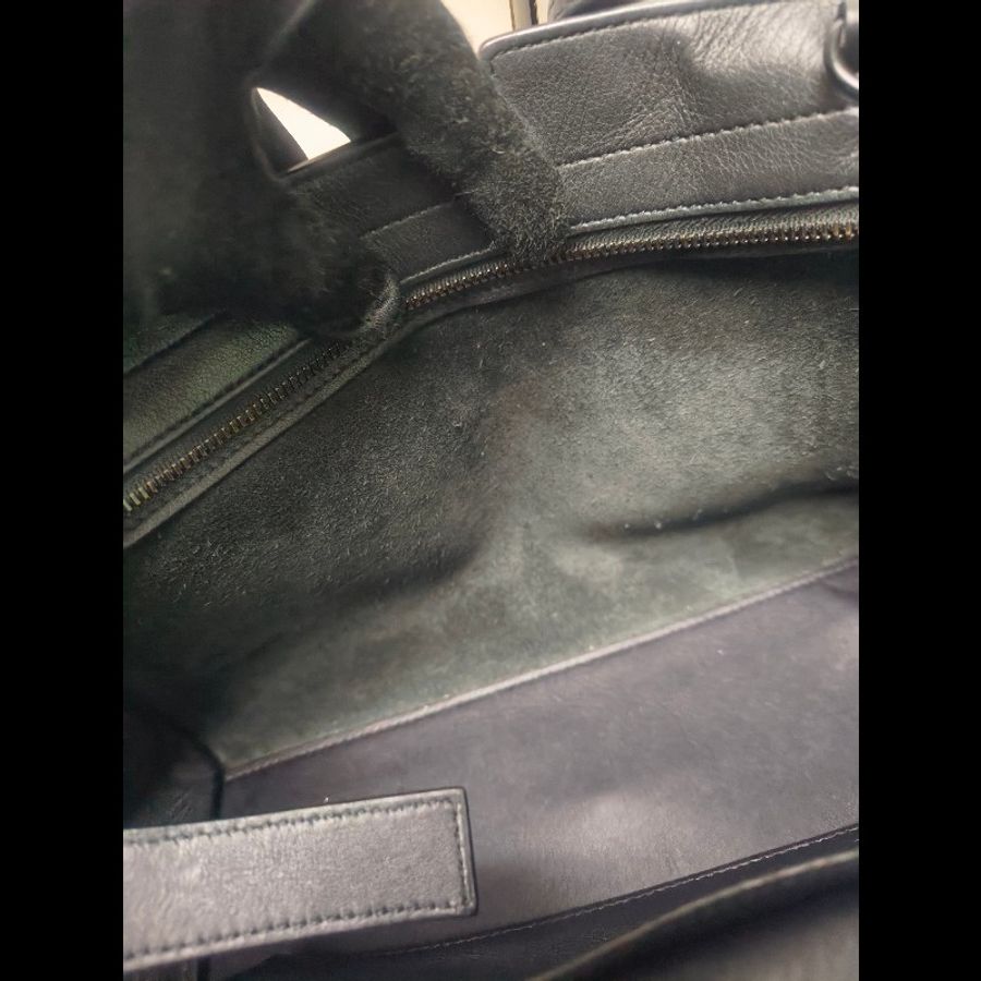 ㊣✨YSL✨SAINT LAURENT 聖羅蘭 黑色 拼接 壓紋 鱷魚紋 烤漆 兩用 醫生包 手提包 肩背包包/二手精品/保證正品🌳二手樹屋🌳-57