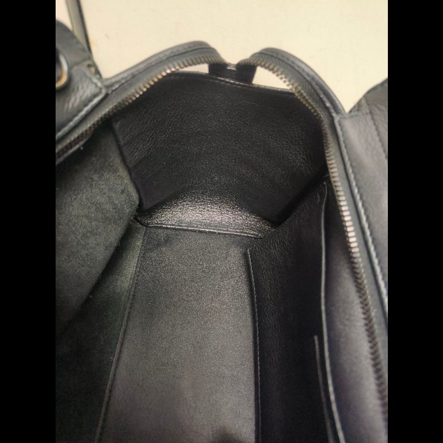 ㊣✨YSL✨SAINT LAURENT 聖羅蘭 黑色 拼接 壓紋 鱷魚紋 烤漆 兩用 醫生包 手提包 肩背包包/二手精品/保證正品🌳二手樹屋🌳-58