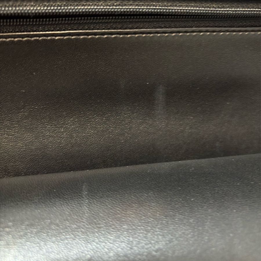 CHANEL A58600 COCO 30 CF JUMBO 黑色羊皮金鍊 肩背包斜背包口蓋包-13