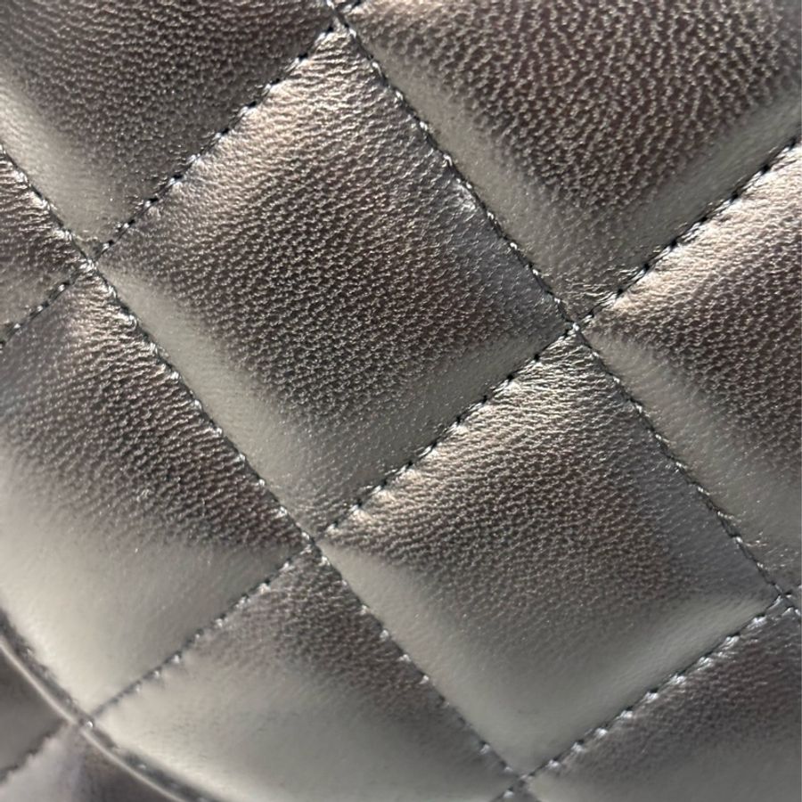 CHANEL A58600 COCO 30 CF JUMBO 黑色羊皮金鍊 肩背包斜背包口蓋包-43