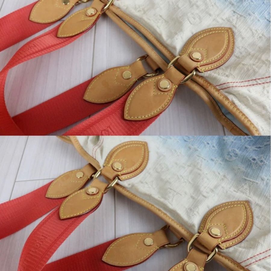 「JL精品代購」🌟稀有款🌟9新 LV 牛仔漸變藍 托特包-12