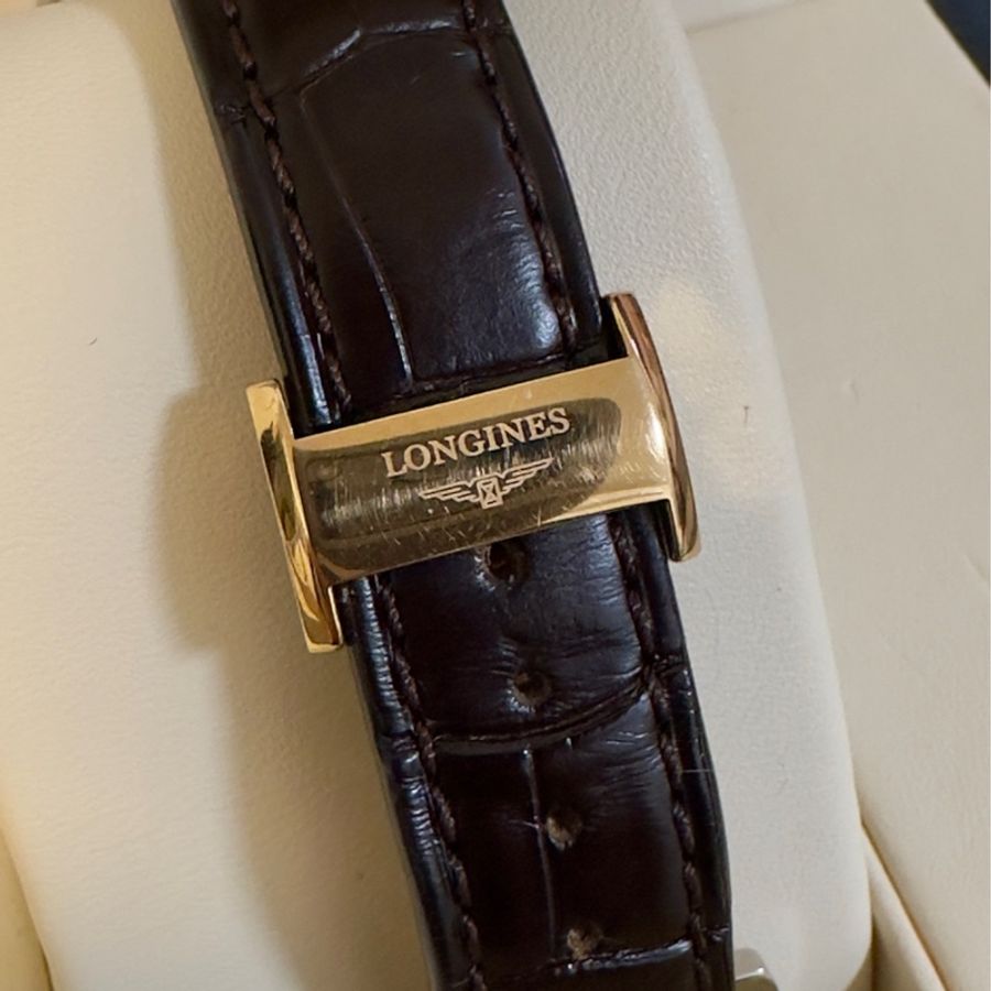 LONGINES 浪琴 開創者系列18K玫瑰金 天文台認證機械腕錶 38.5mm/L2.820.5.11.2-15