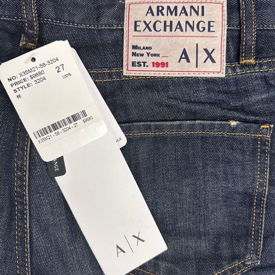 ARMAMI EXCHANGE 全新牛仔褲27腰微寬褲型-3
