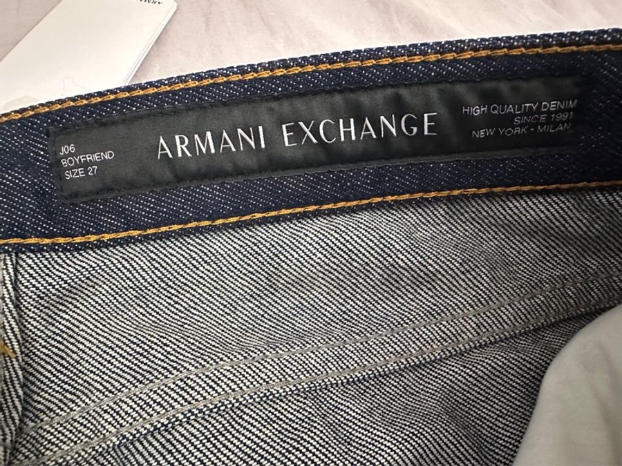 ARMAMI EXCHANGE 全新牛仔褲27腰微寬褲型-12
