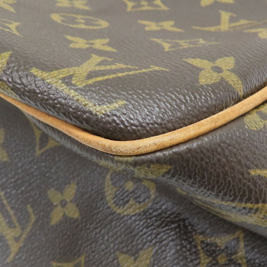 棕色 原花帆布 Batignolles Horizontal 肩背包【LOUIS VUITTON LV 路易威登】 M51154-10