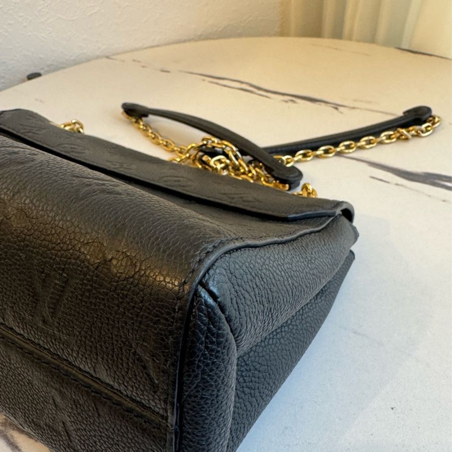 Lv M44151黑壓紋VAVIN金鏈包 肩背/斜背都好看-7