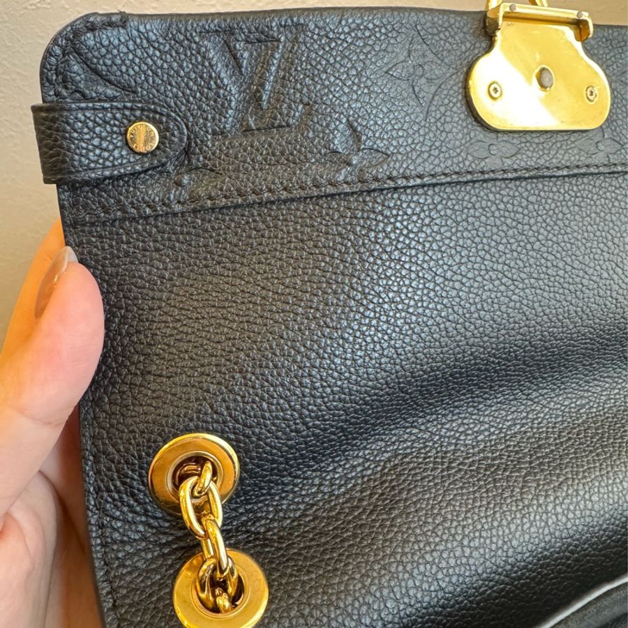 Lv M44151黑壓紋VAVIN金鏈包 肩背/斜背都好看-18