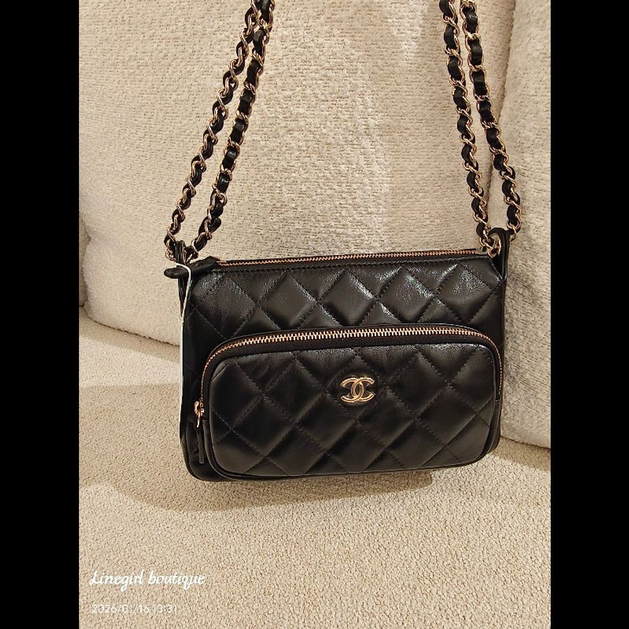 Chanel 26P全新羊皮兩用相機包×小紅書討論到爆炸的款式-0