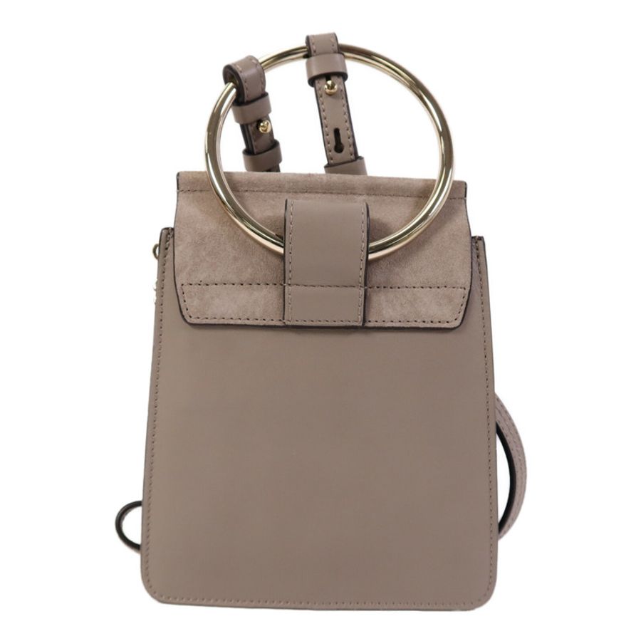 Chloe 牛皮/麂皮皮革Faye Mini Bag金扣手挽肩背兩用袋-1
