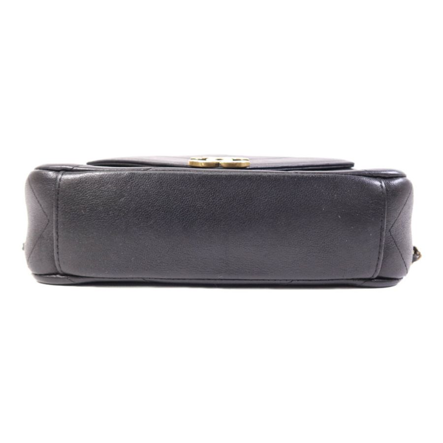 CHANEL 牛皮皮革Chain Shoulder Bag金扣鏈帶肩背袋-3
