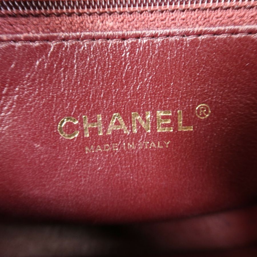 CHANEL 牛皮皮革Chain Shoulder Bag金扣鏈帶肩背袋-5
