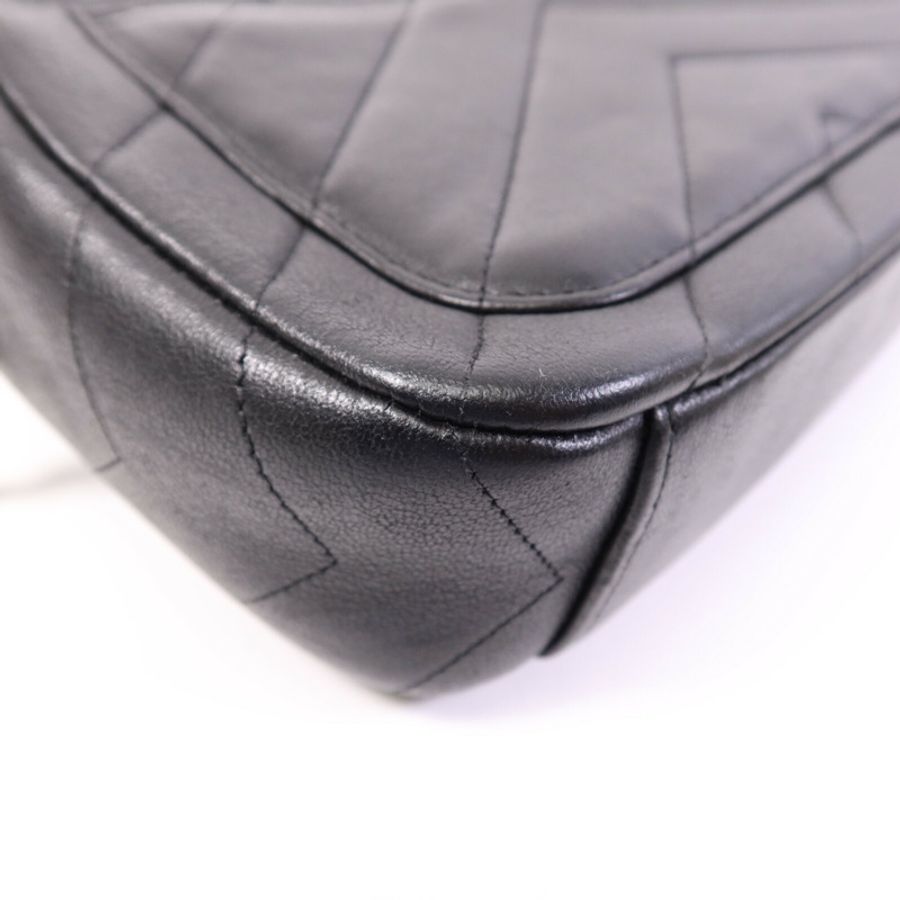 CHANEL 牛皮皮革Chain Shoulder Bag金扣鏈帶肩背袋-13