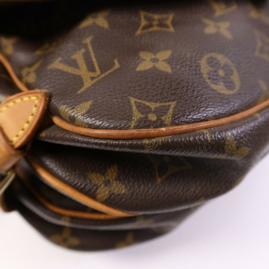 LOUIS VUITTON Monogram Saumur 30金扣肩背袋-13