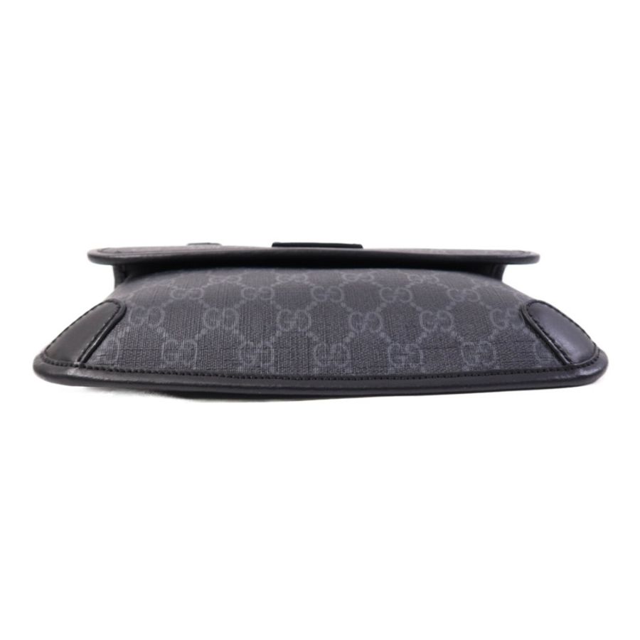 GUCCI 塗層帆布Waist Bag銀扣腰包-3