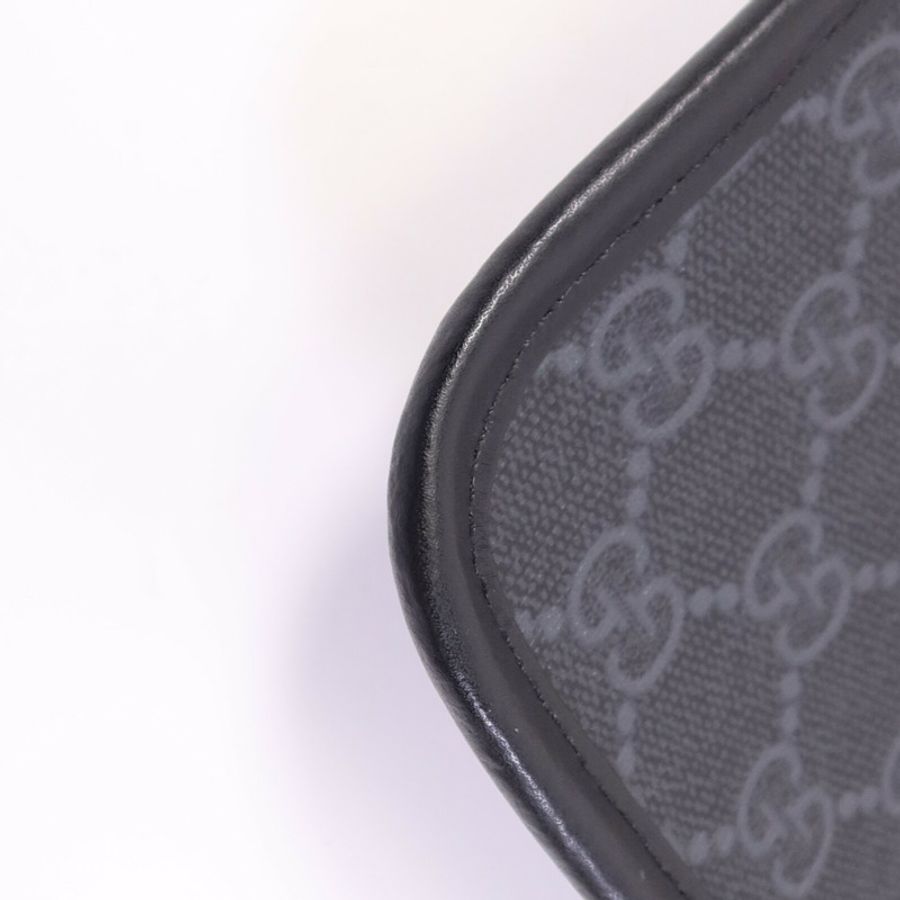 GUCCI 塗層帆布Waist Bag銀扣腰包-11