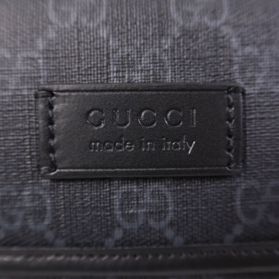 GUCCI 塗層帆布Waist Bag銀扣腰包-12