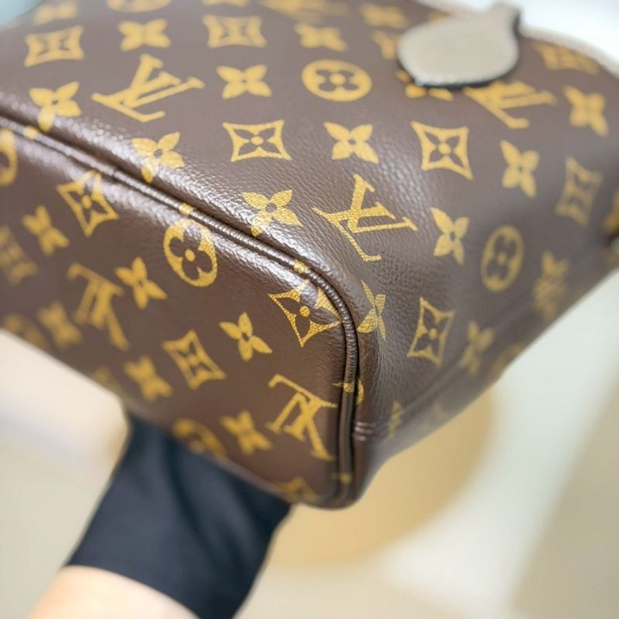(稀有釋出、大全配✨)🏷LV 路易威登.Neverfull Inside Out MM 雙面小托特 芯片款 M28349-7