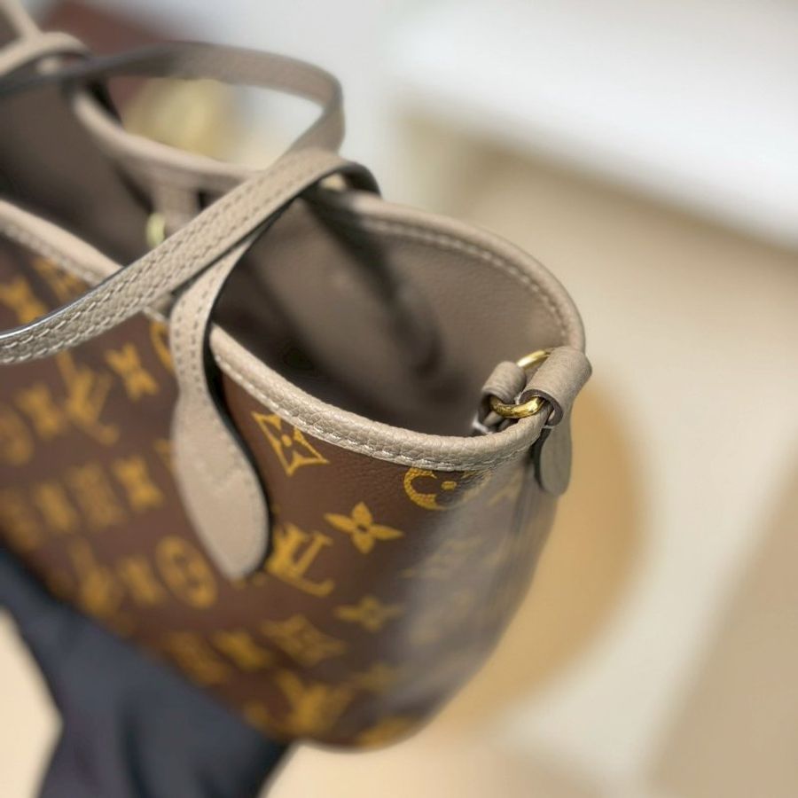 (稀有釋出、大全配✨)🏷LV 路易威登.Neverfull Inside Out MM 雙面小托特 芯片款 M28349-9