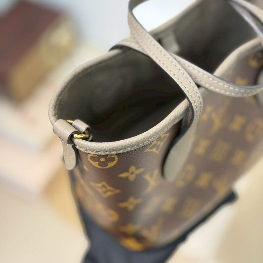 (稀有釋出、大全配✨)🏷LV 路易威登.Neverfull Inside Out MM 雙面小托特 芯片款 M28349-10