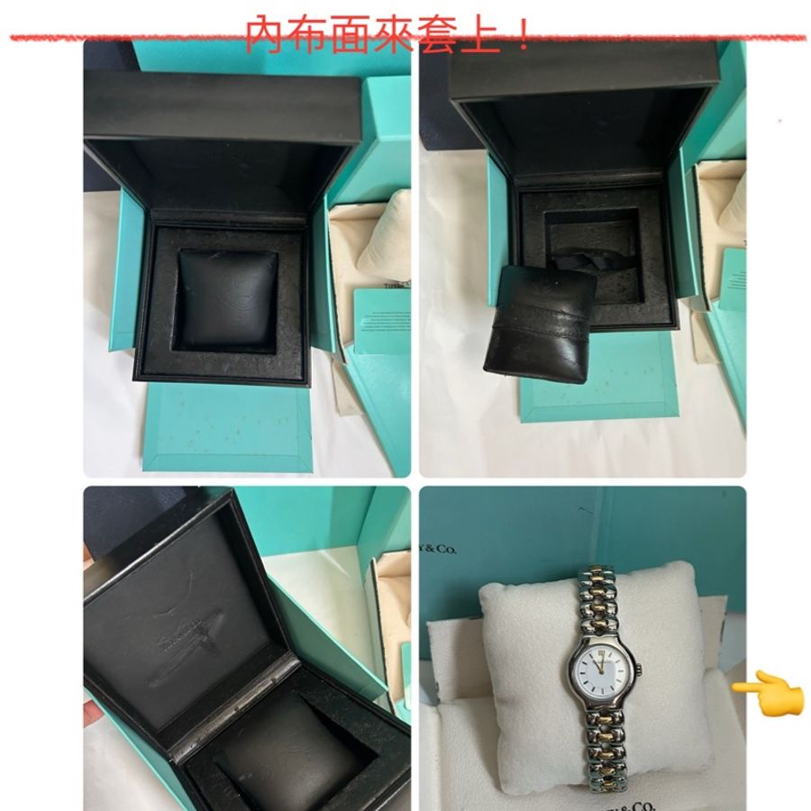 Tiffany(精鋼+18 K金)女士腕表 👩🏻🦰美品、全配;26年剛換電池,走針正常!✨✨✨-7