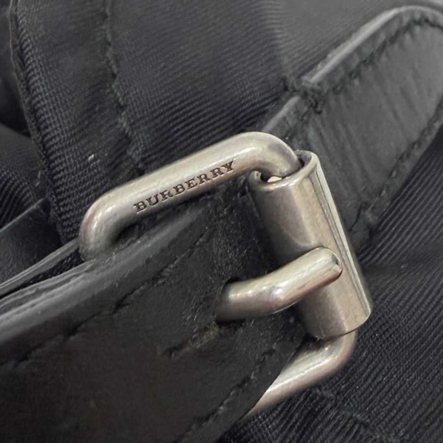 BURBERRY THE RUCKSACK 黑色 尼龍 戰馬 LOGO mini 後背包 雙肩包 斜背包-34