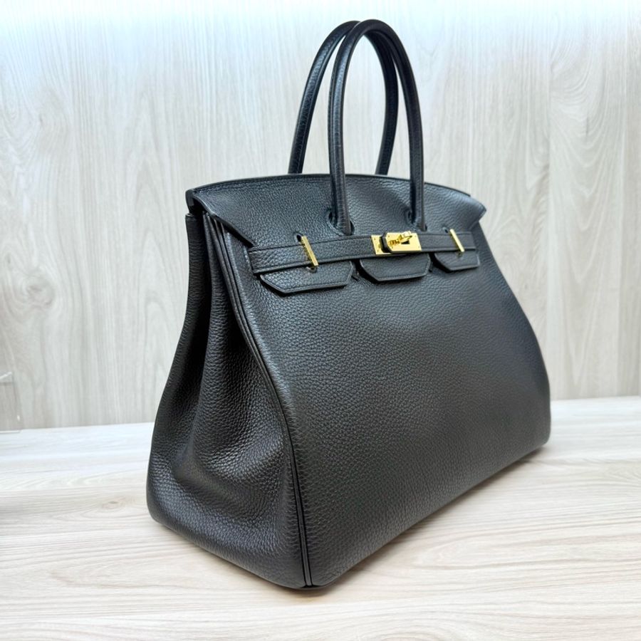 HERMES 爆款✨89Noir黑金TOGO皮Birkin35-4