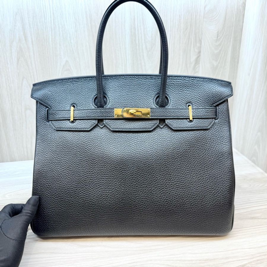 HERMES 爆款✨89Noir黑金TOGO皮Birkin35-7