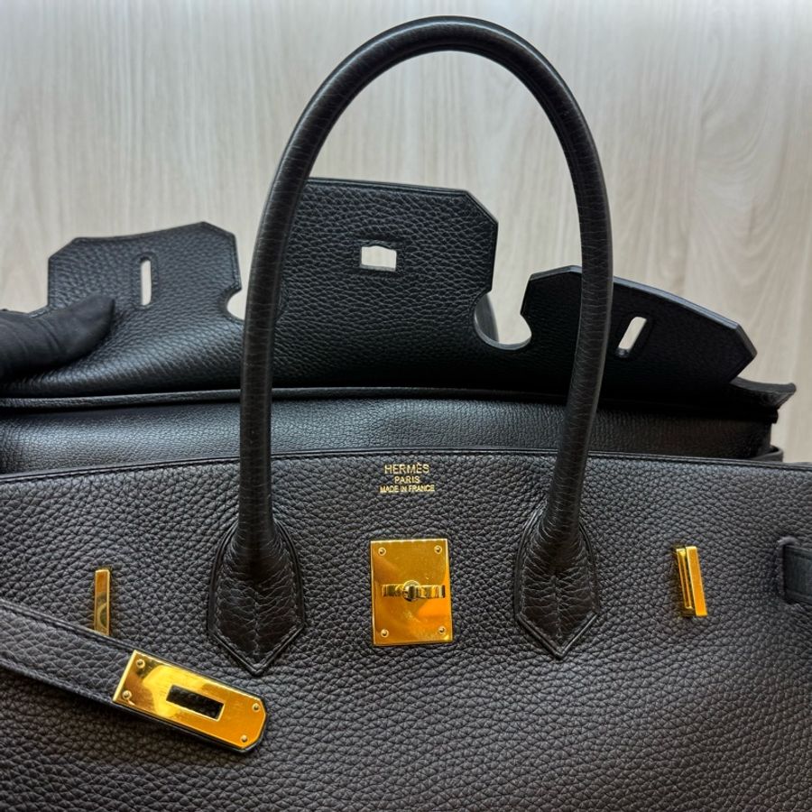 HERMES 爆款✨89Noir黑金TOGO皮Birkin35-24