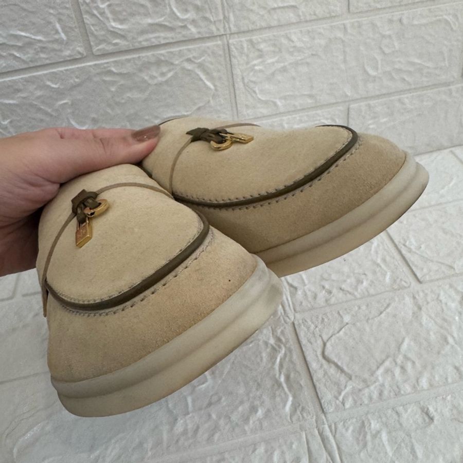 LORO PIANA杏色樂福鞋👞 貴婦名媛最愛😻-4
