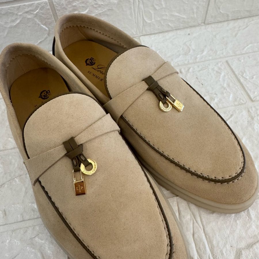 LORO PIANA杏色樂福鞋👞 貴婦名媛最愛😻-5
