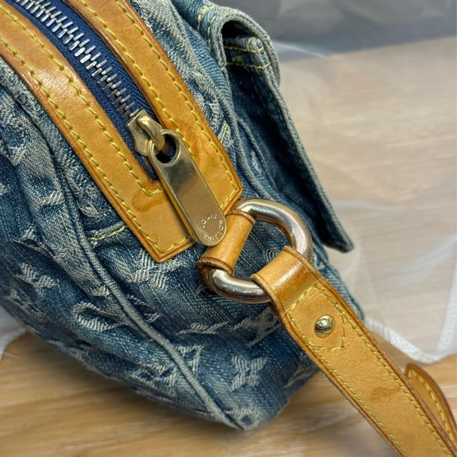 (保留中)Lv vintage 單寧牛仔相機包-10