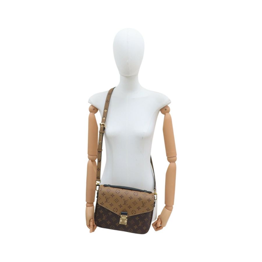 棕色 原花帆布 Pochette Metis 肩背包 M44876【LOUIS VUITTON LV 路易威登】 M44876-14