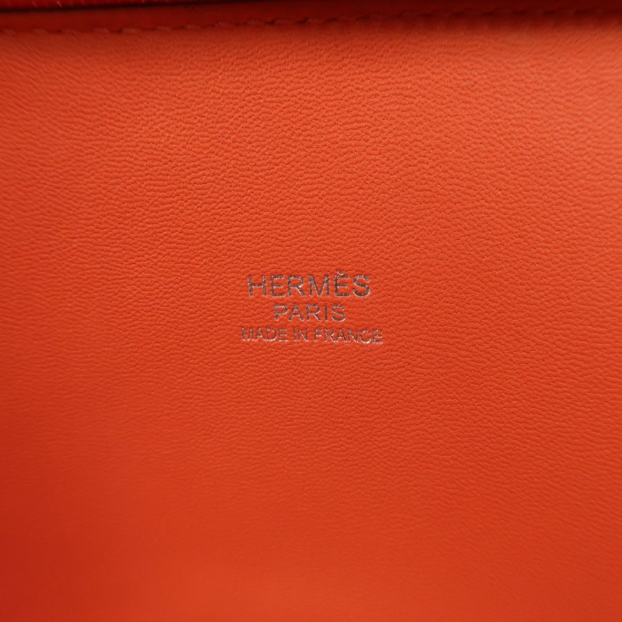 HERMES Clemence皮革Bolide 31銀扣手挽肩背兩用袋Rose Jaipur-5