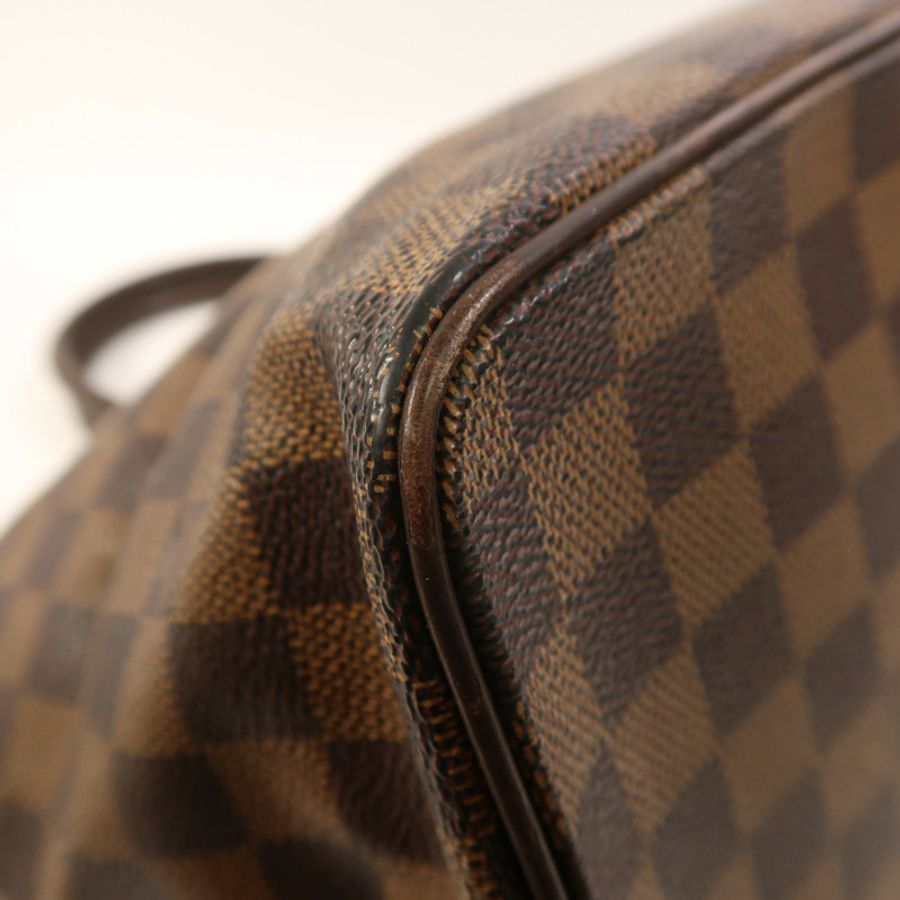LOUIS VUITTON Damier Saleya MM金扣手挽袋-11