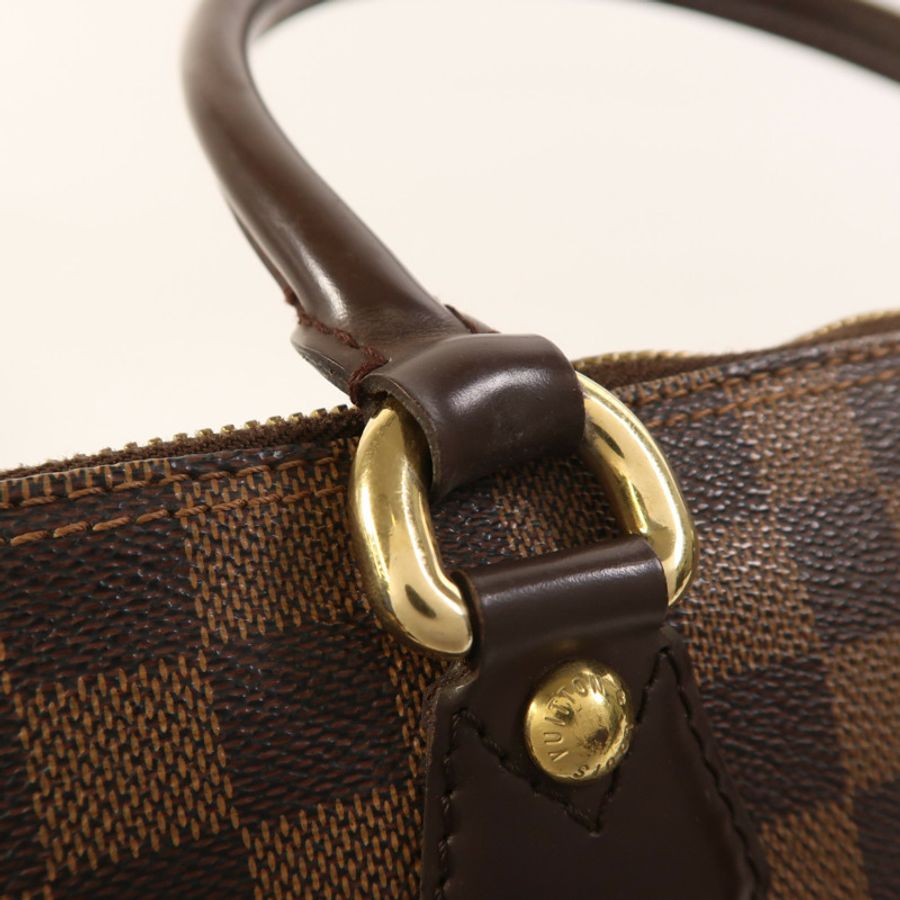 LOUIS VUITTON Damier Saleya MM金扣手挽袋-16