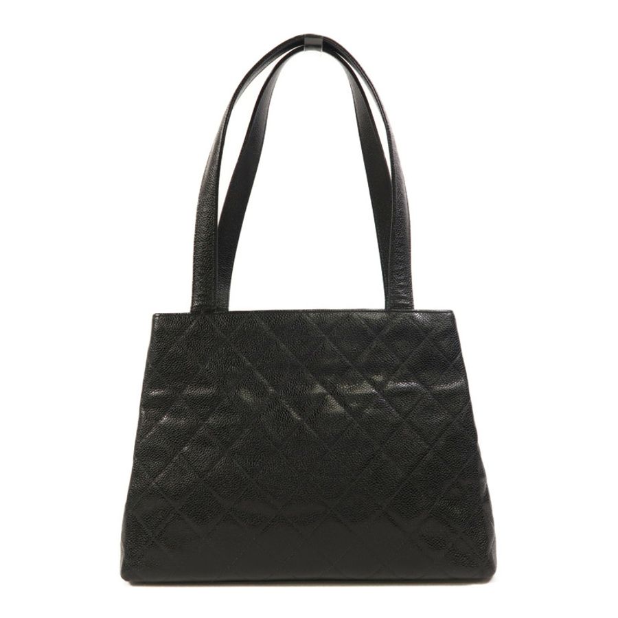CHANEL 牛皮皮革Vintage Tote Bag金扣肩背袋-1