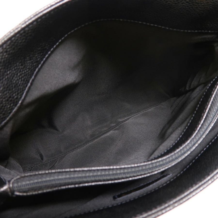 CHANEL 牛皮皮革Vintage Tote Bag金扣肩背袋-5