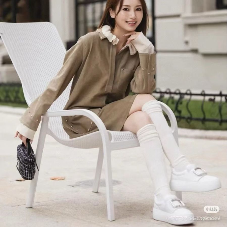RV 鑽扣 厚底小白鞋 #35 36 37 37.5 38 好價-2
